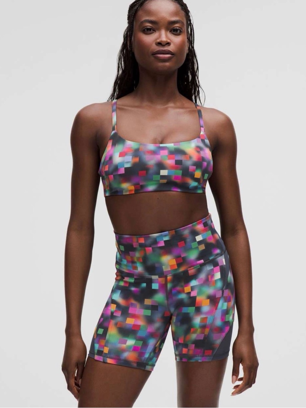 lululemon athletica pride  Pixel-Print Sports Bralette